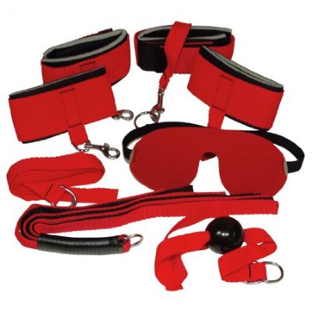 Uitgebreide Bondageset - Rood
