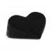 Heart Wedge Positiekussen - Zwart