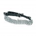 Leren halsband met kettingen