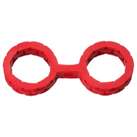 Japanse Bondage Siliconen Handboeien - Rood