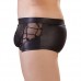 Wetlook Boxer Met Netstof En Rijgdetail