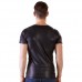 Wetlook Shirt Met Doorschijnende Inzet