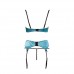 Jade BH-set Met Open Cups - Groen/Zwart