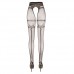 Kruisloze Panty Met Grote Opening - Zwart