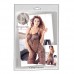 Netstof Catsuit Met Open Kruis En Kanten Details