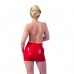 Latex Mini Rokje - Rood