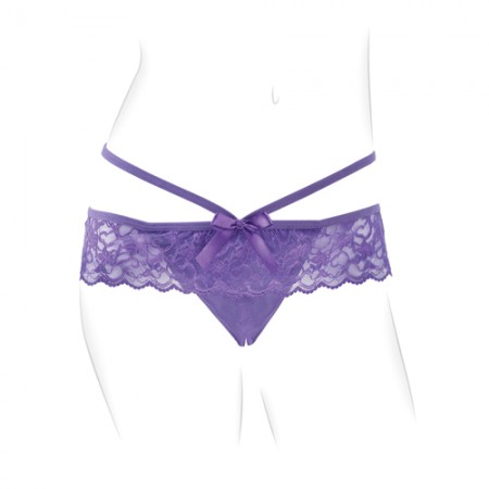 Crotchless Panty Thrill-Her - Vibrerende Slip