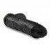 King Cock dildo met ballen - 25 cm, zwart