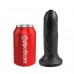 King Cock 6 Uncut - Zwart