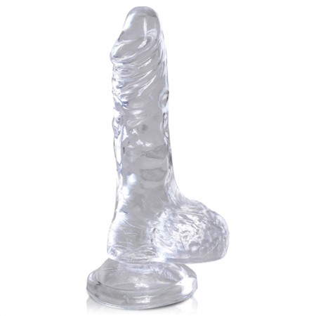 King Cock Realistische Dildo Met Ballen - Clear 4