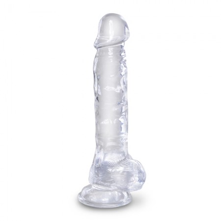 King Cock Realistische Dildo Met Ballen - Clear 8