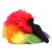 Rainbow Staart Buttplug
