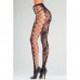 Kruisloze Panty Met Visnet En Bloemenpatroon