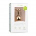 Metalen buttplug met transparante diamant - goudkleurig