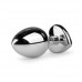 Metalen buttplug met hartje - zilverkleurig