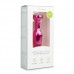 Metalen buttplug met diamant - roze
