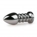 Zilverkleurige buttplug - Diamant