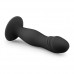 Zwarte siliconen dildo met zuignap