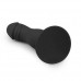 Zwarte siliconen dildo met zuignap