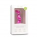 Roze geribbelde siliconen dildo