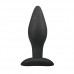 Medium Zwarte Siliconen Buttplug