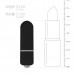 Bulletvibrator met 10 snelheden - zwart
