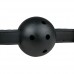 Ball gag met PVC bal - zwart