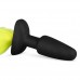 Siliconen Buttplug Met Staart - Geel