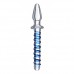 Kundalini Thrusting Wand Dildo & Plug - Transparant/Blauw