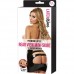 Latex Mini Rok Met Open Achterkant - Zwart