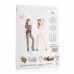 Zwart strapless catsuit - open kruis
