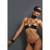 4-delige Bondage Lingerie Set - Zwart kant