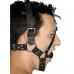 Leren Ball Gag Hoofdharnas
